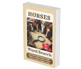 Get the Horses Word Search Puzzle book from Amazon