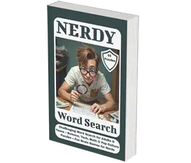 Get the Nerdy Word Search Puzzle book from Amazon