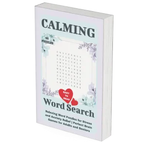 calming word search puzzle book